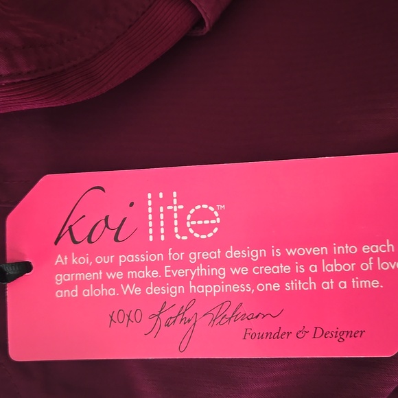 Koi Lite Performance Stretch Slim Leg "Peace" Scrub Pants - Picture 6 of 6